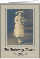 Matron of Honour - Sister- Nostalgic card
