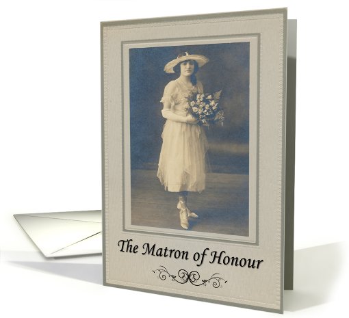 Matron of Honour - Best Friend - Nostalgic card (753041)