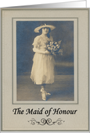 Maid of Honour - Sister - Nostalgic card