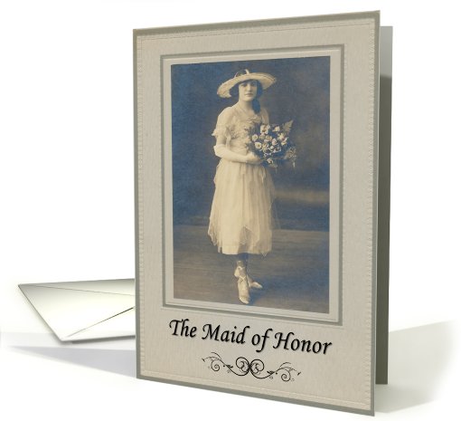 Maid of Honor - Nostalgic card (753051)