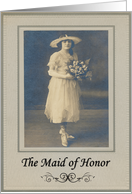 Maid of Honor - Nostalgic card