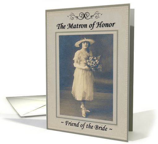 Matron of Honor - Friend - Nostalgic card (753067)