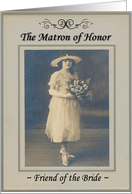 Matron of Honor - Friend - Nostalgic card