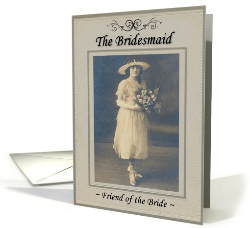 Bridesmaid - Friend - Nostalgic card (753113)