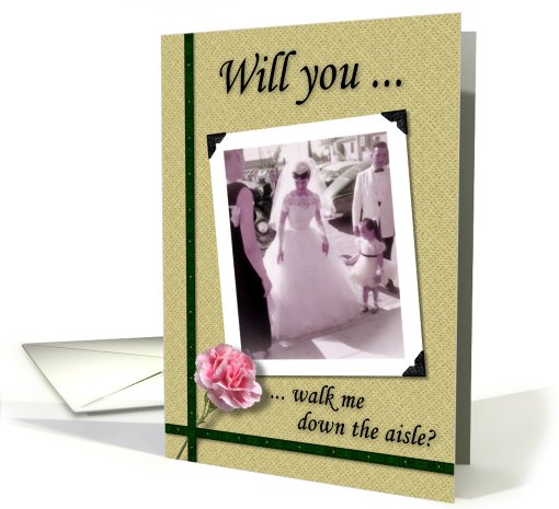 Dad - Father - walk me down the aisle - Nostalgic card (753766)