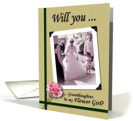 Flower Girl - Granddaughter - Nostalgic card (753937)