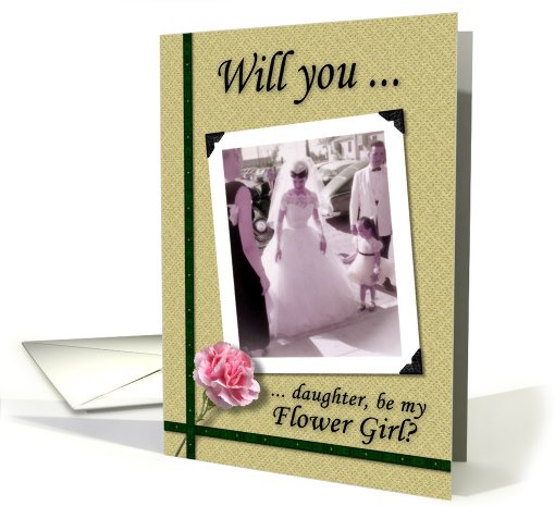 Flower Girl - Daughter - Nostalgic card (753948)