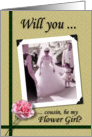 Flower Girl - Cousin - Nostalgic card