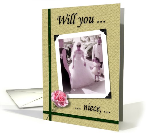 Bridesmaid - Niece - Nostalgic card (753968)