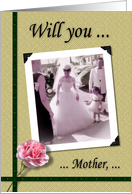 Matron of Honor - Mother - Nostalgic card