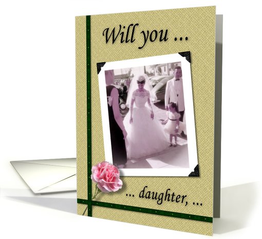 Matron of Honor - Daughter - Nostalgic card (754469)