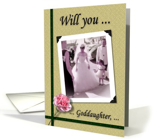 Bridesmaid - Goddaughter - Nostalgic card (754470)