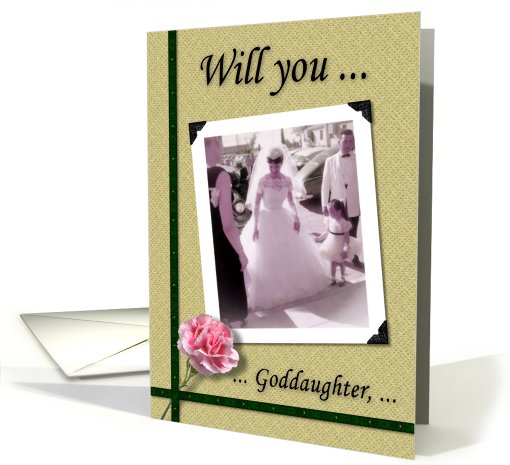 Flower Girl - Goddaughter - Nostalgic card (754474)