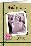 Matron of Honor - Aunt - Nostalgic card