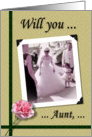 Maid of Honour - Aunt - Nostalgic card