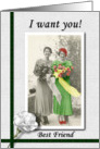 Boring Best Friend Maid of Honor - FUNNY card