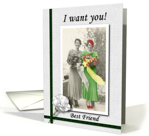 Boring Best Friend Matron of Honor - FUNNY card (755659)