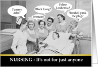 Nurses Learning - Graduation - Congratulations - Retro - Funny card