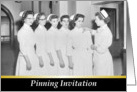 Nursing School PinningGraduation Invitation -Retro card