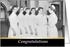 Nursing School Graduation Congratulations - Retro card