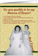 Matron of Honor Test...