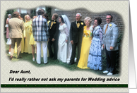 AuntMatron of Honor- Retro - funny card