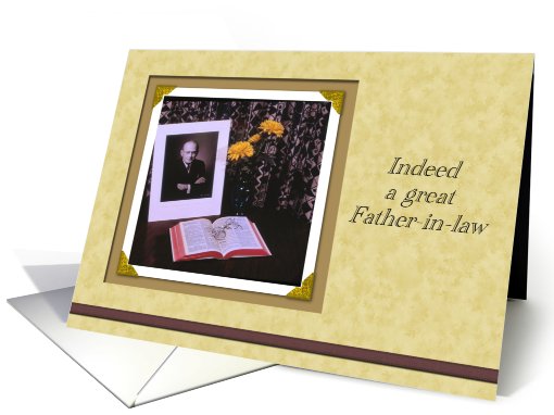 In Lieu of Flowers Father-in-lawSympathyphoto card (768793)