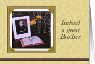 In Lieu of Flowers BrotherSympathyphoto card