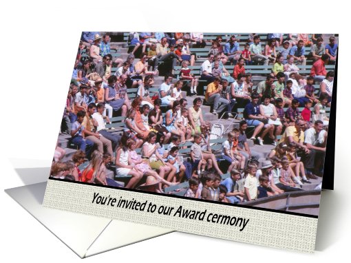 Invitation AwardCeremony- Crowd card (769043)