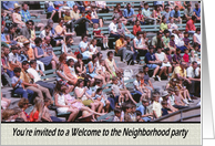 Invitation Welcome to the Neighborhood - Crowd card
