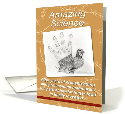 Thanksgiving Finger Food- FUNNY card (770556)