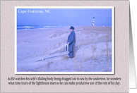 Cape Hatteras Lighthouse - FUNNY RETRO card