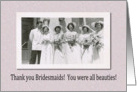 Thank you Bridesmaids - Retro card