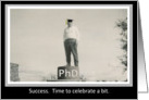 PhD Graduation Party invitation - Funny Retro card