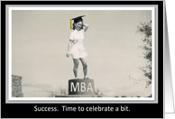 Congratulations MBA Degree Graduation card