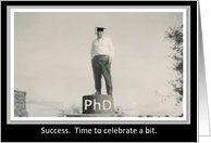 Congratulations PhD Degree Graduation card