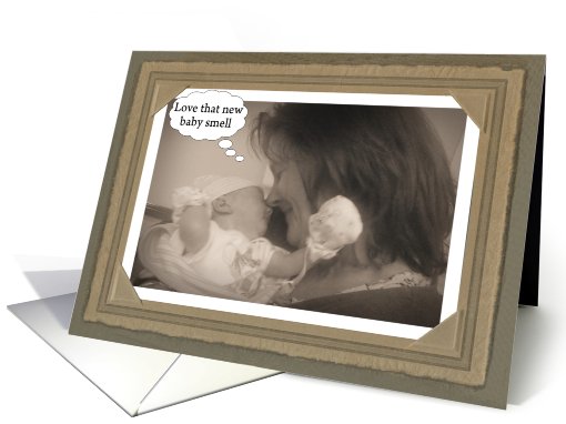 New Baby Congratulations Funny Vintage card (812246)