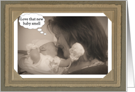 New Baby Congratulations Funny Mom to Dad card