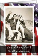 Sexy 4th of July Retro - FUNNY card