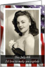 Sexy 4th of July Retro - FUNNY card