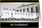 Pinning Graduation Invitation - Vintage card