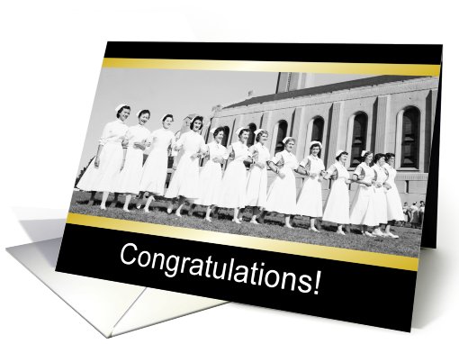 Nursing School Congratulations - Vintage card (816168)