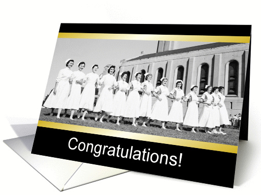 Healthcare Congratulations - Vintage Nurses card (816172)