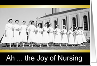 Nursing school gradualtion congratulations - Vintage card