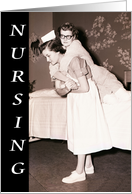 Nursing school gradualtion congratulations - Vintage card