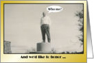 Volunteer Thank you - Male - FUNNY card