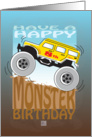 Happy 8th Birthday, Monster Truck card