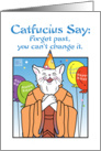 Happy Birthday,Humor, Balloons,Catfucius,no gift card