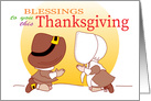 Thanksgiving Blessings Pilgrims Faith card