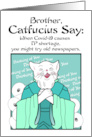 Catfuscius Thinking of you Covid-19 Toilet Paper Cat Assistance card